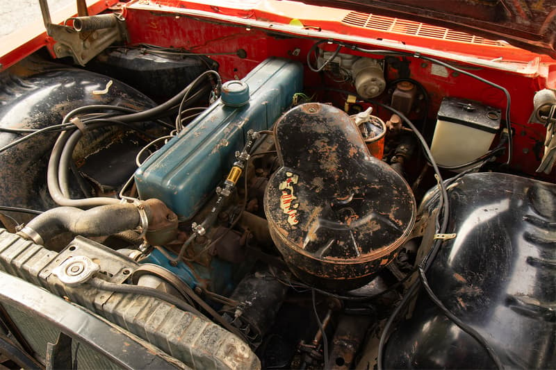 Under the hood of the Laurentian with the Chevrolet 235