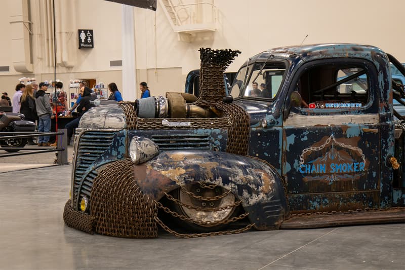 The SEMA famous "Chainsmoker Rat" was on display once again at it's local auto exhibition