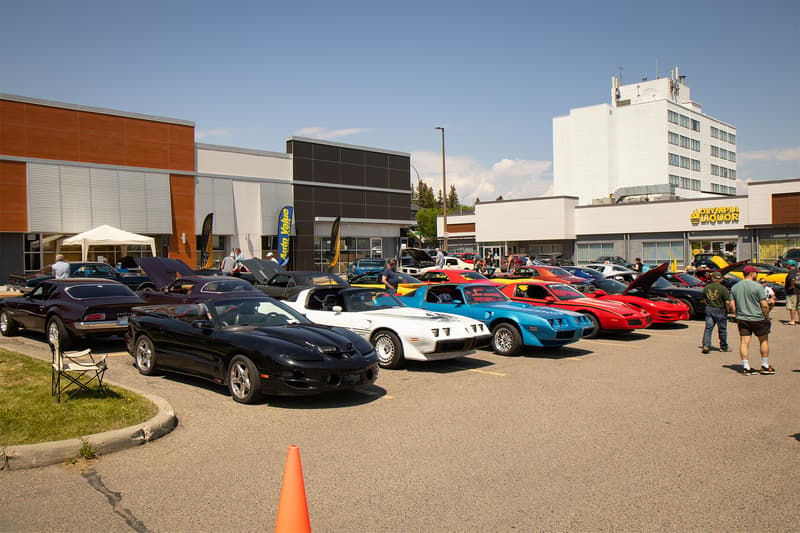 Many of the Firebirds in attendance at the Calgary Firebird Club show
