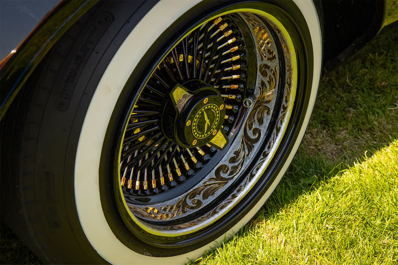 The Zenith Wire Wheels were engraved to match the rest of the work throughout the Continental