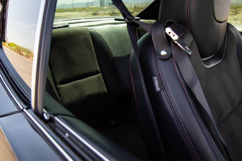 The custom back seat in the Chevelle