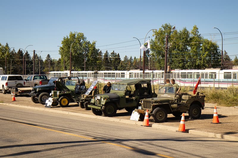 Across Horton road were some terrific military example Jeeps being presented