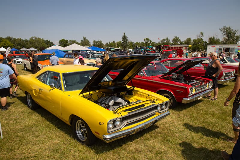 A 1970 Road Runner was among the 150 plus classic cars art the event