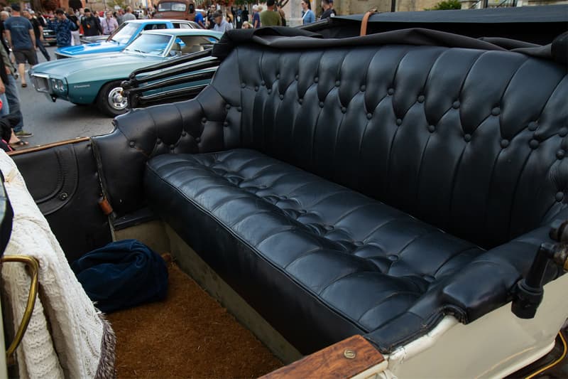 The rear seat of the E-M-F was a throne to all who were toured throughout South Africa in the automobiles early days