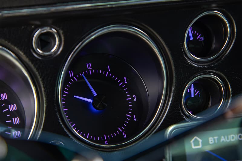 The Dakota Digital Gauges glowed a bright purple and accentuated the interior with interchangeable colours to Alex's taste