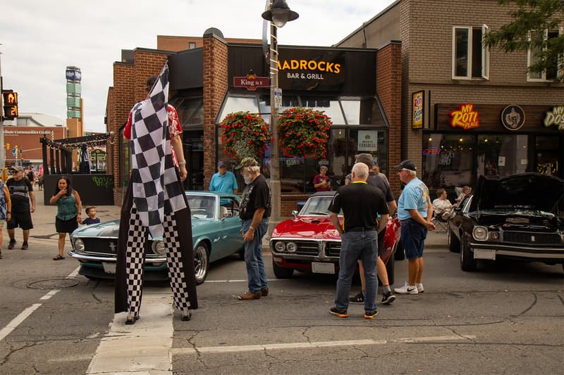 Classic cars and talented buskers were plentiful throughout downtown Oshawa