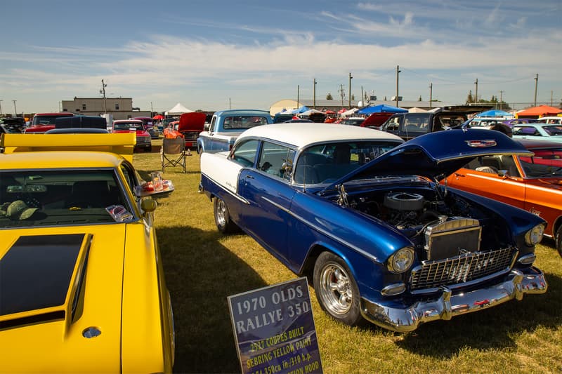 55 Chevy among the dozens of classic cars in attendance