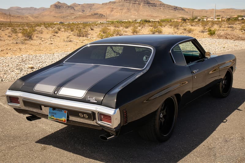 Overhead shot of the rear of Alex's 1970 Chevelle