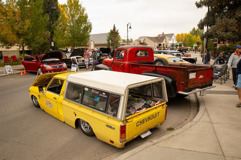 @candyshopcustoms was present with his Chevy Luv truck, taking in toy donations to help the Alberta Children's Hospital