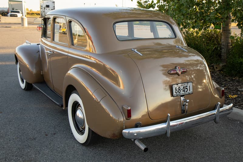 The rear of the 1940 McLaughlin-Buick