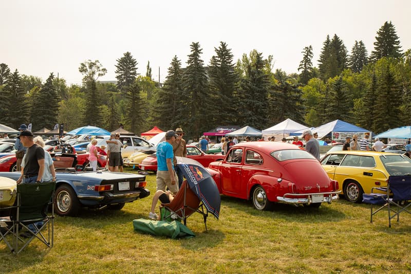 Overall shot of the European Classic Car Meet