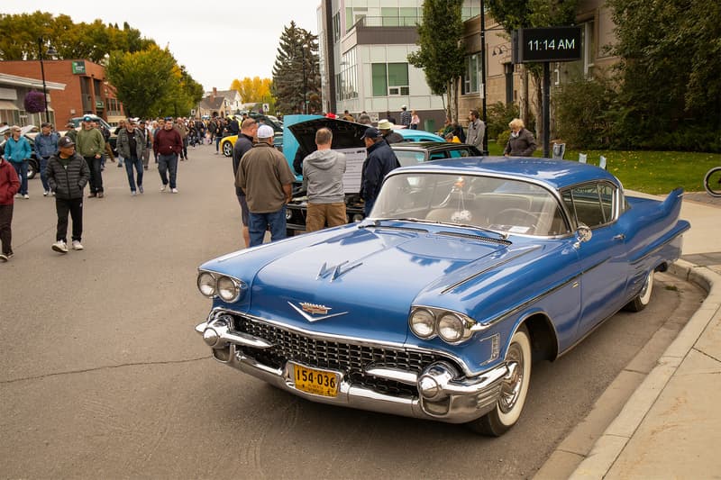 Downtown High River was filled to the brim with spectators and beautifully restored classics throughout the town