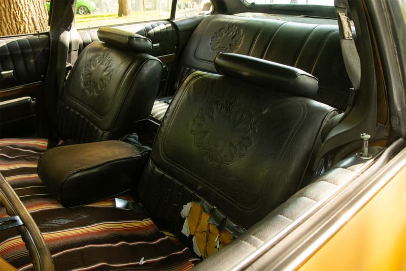 Interior of @dopeyhotrodz Oldsmobile Cutlass