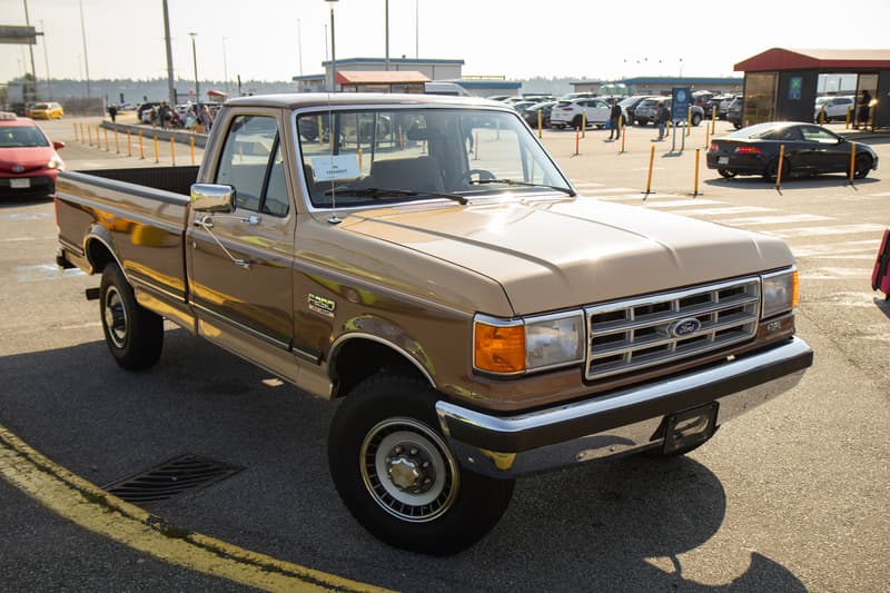 Moments after receiving the keys for the 1988 Ford F-250