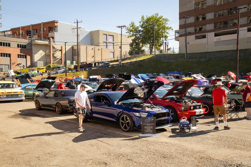 The Alberta Mustangs Club came in numbers to showcase their prized pony cars