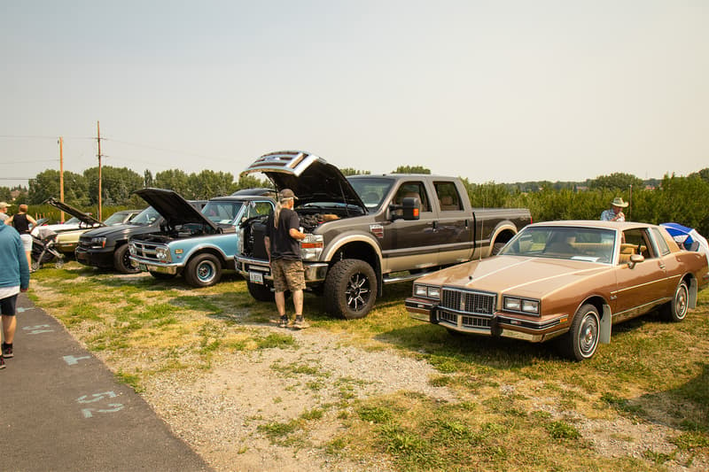 Some of the cars from the Bears Paw Show & Shine