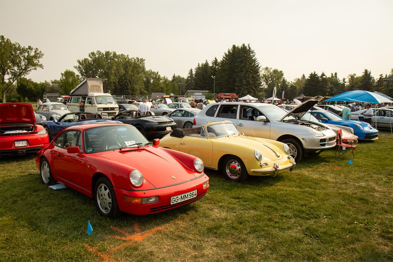 Overall shot of the European Classic Car Meet