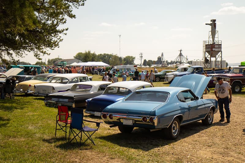 Many more rows of collector cars throughout the Kruzin West show and shine