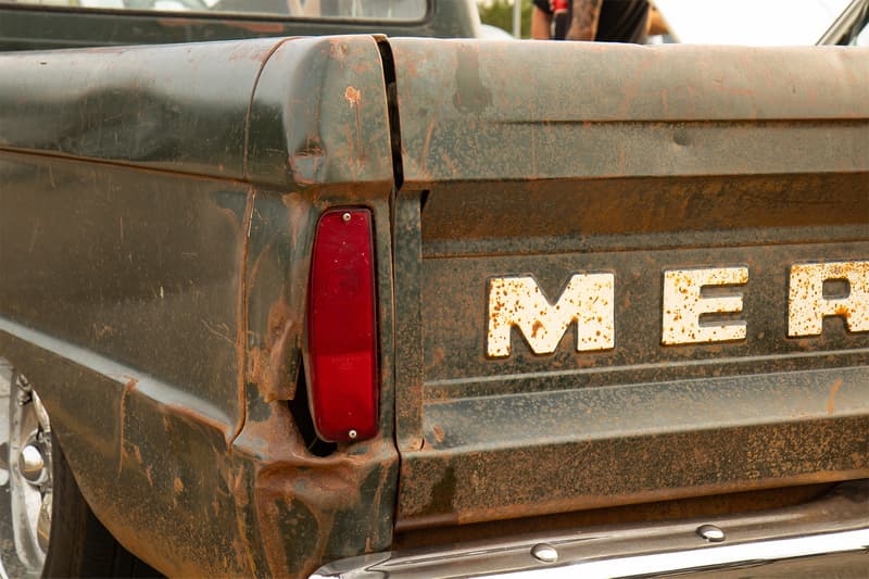 The detail in the truck was all created over decades of use and enjoyment, even dents like this add to the character of the Mercury