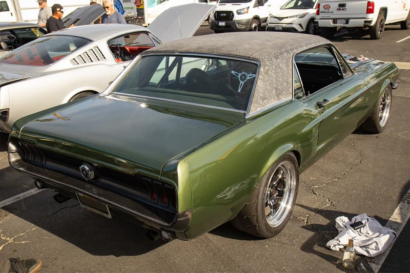 The rear of the 1967 Branded Mustang