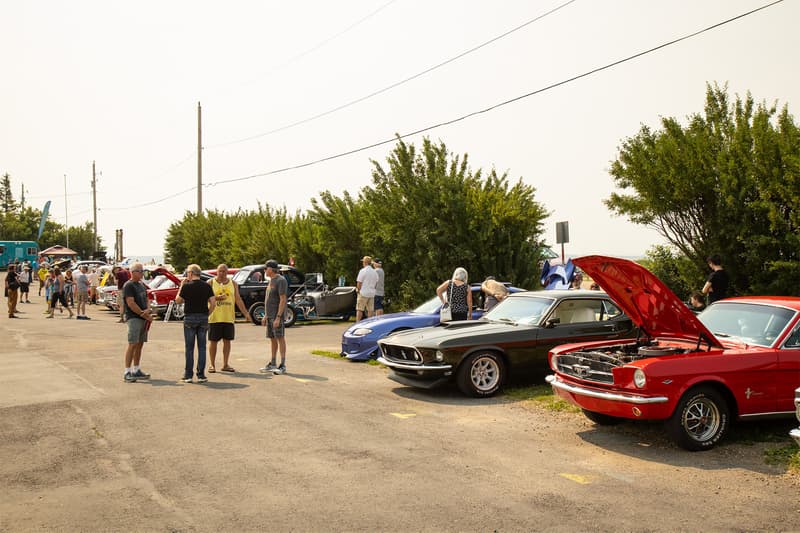 Some of the cars from the Bears Paw Show & Shine