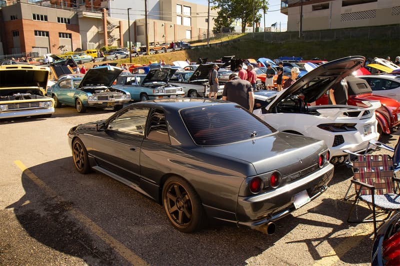 Among the vast variety of American classics, a R32 Nissan Skyline was present as well adding a bit of "spice" to the venue.