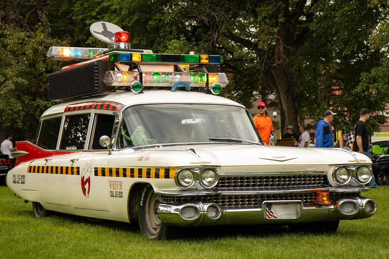 The front of Ecto-1A in all of her glory