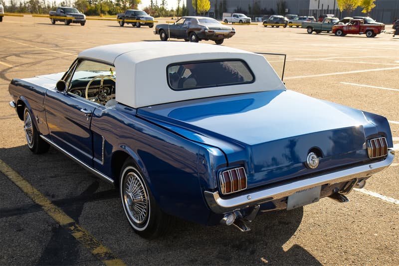 The rear of the 1965 Ford Mustang Fliptop