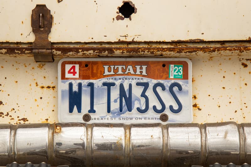 The "W1TN3SS" plate is a direct line from the famous Mad Max: Fury Road