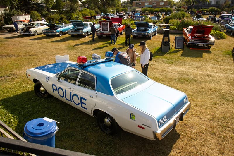 A replica of a vintage Calgary Police Service patrol car was in attendance as well