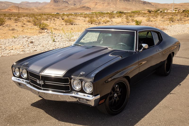 Overhead shot of the front of Alex's stunning Chevelle