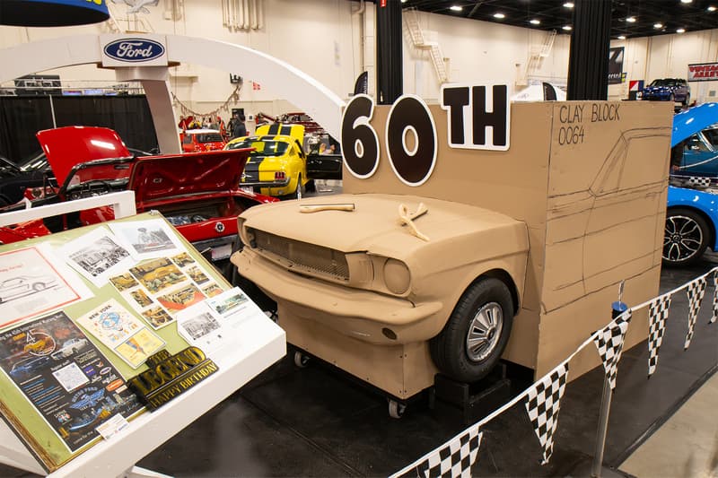 The local Mustang Club set up a 60th anniversary club display during the World of Wheels 2024