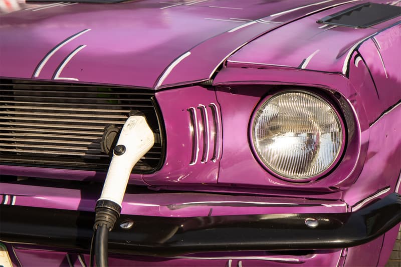 The electric plug-in of the 1965 Ford Mustang